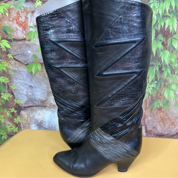 VINTAGE ALBERTO FERMANI Exotic Skin Boots, 36.5 - Picture 5 of 11